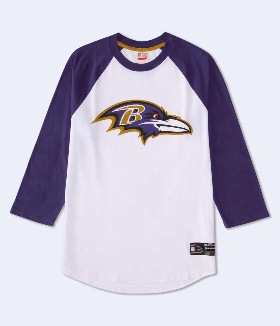 3/4 Sleeve Baltimore Ravens Relaxed Raglan Tee