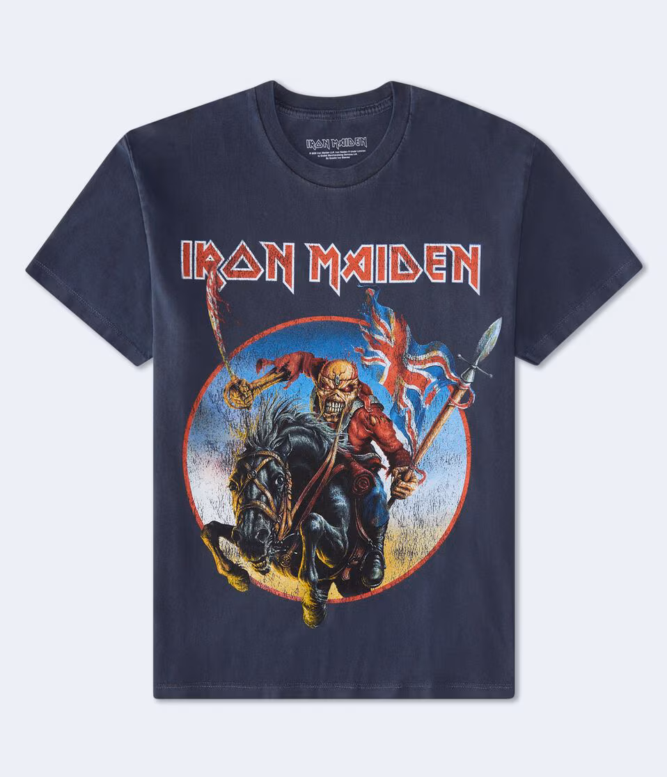 Iron Maiden Leaping Eddie Relaxed Graphic Tee