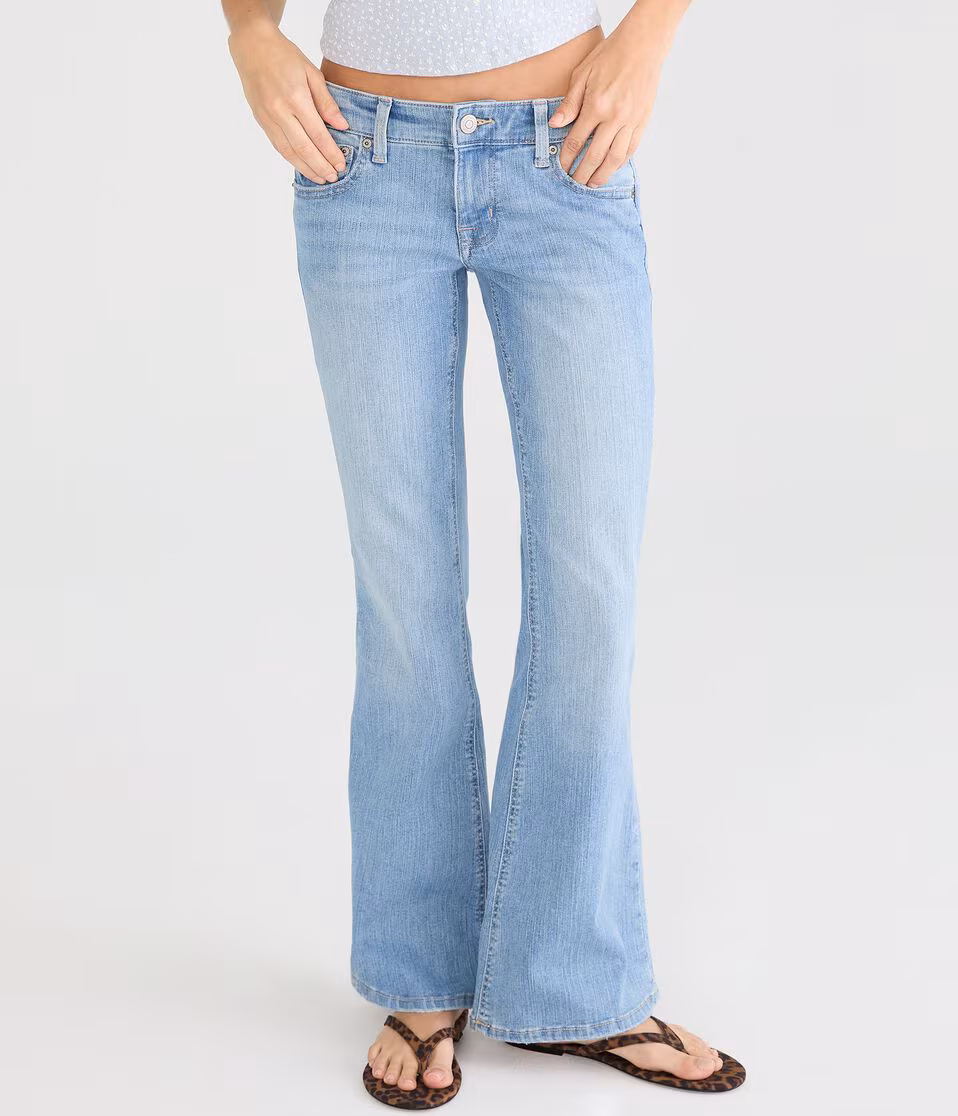 Low-Rise Flare Jean
