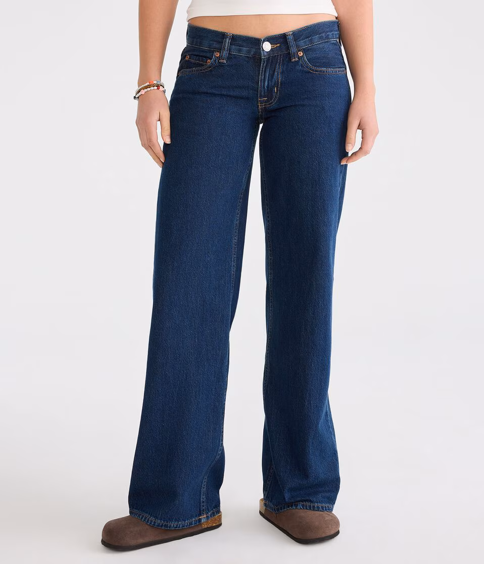 Super Low-Rise Baggy Wide Leg Jean