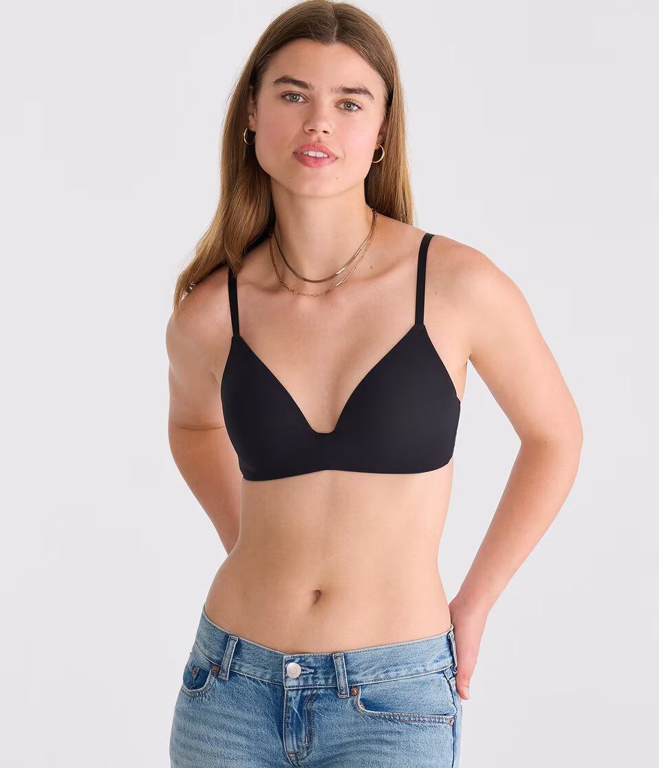 Seriously Soft Smooth Molded V-Neck Push-Up Bra