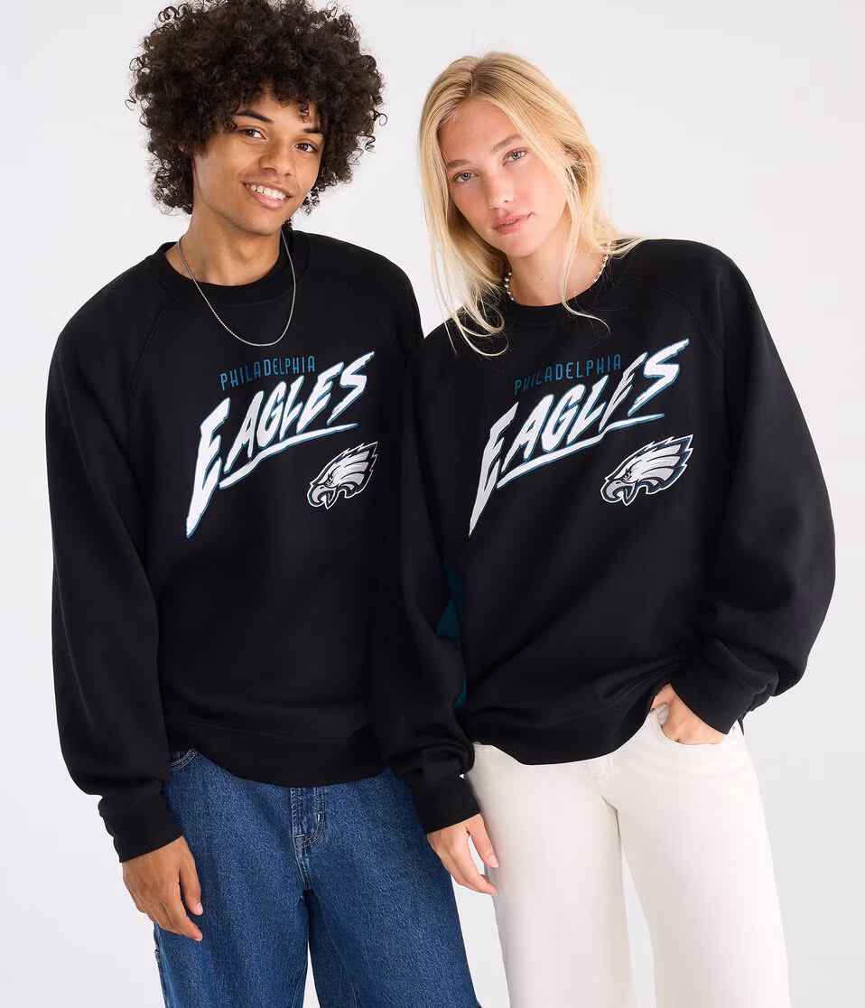 Philadelphia Eagles Colorblock Crew Sweatshirt