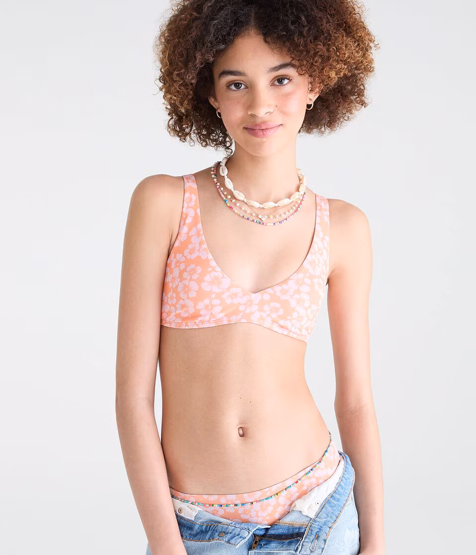 Roxy Hibiscus Scoop Bralette Bikini Top